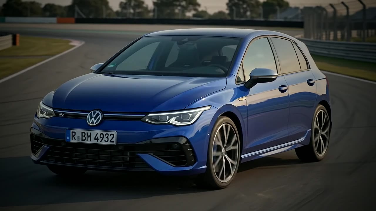 Volkswagen Golf R on a circuit