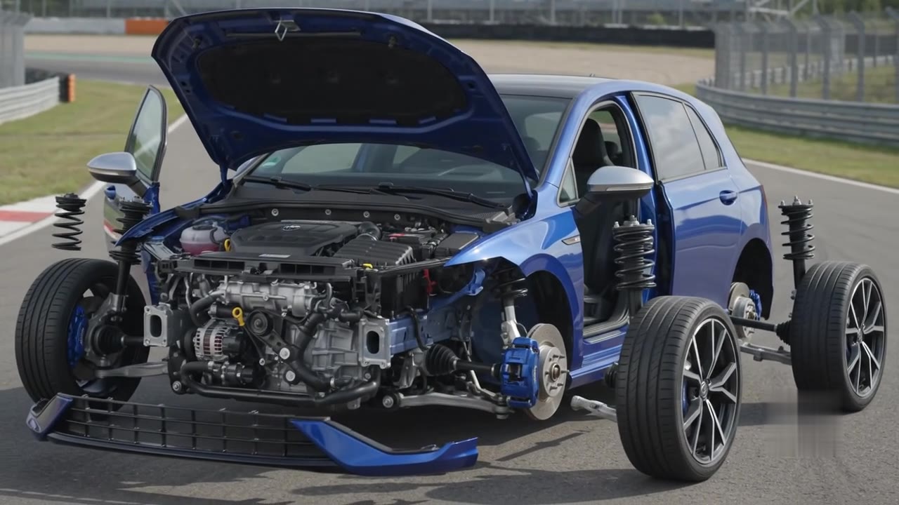 Golf R stripped chassis